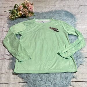 Kobalt 1 UPF 40 Turtle Green Long Sleeve Rash Guard Sz 16/18